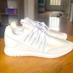 Men’s Adidas Originals Tubular All White Neoprene